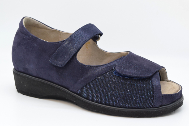 Tomasi Sandalo chiuso dietro forma ortho max LUMINOSA Chanel Blu Galassia Elast Blu