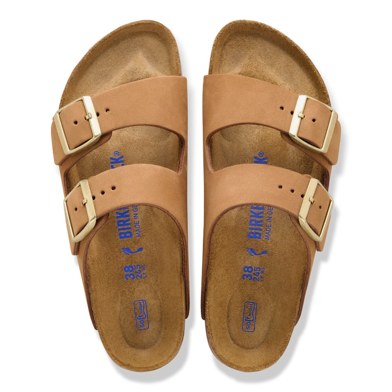 Birkenstock Ciabatta Arizona SFB Nubuck Leather 1032086 Mink