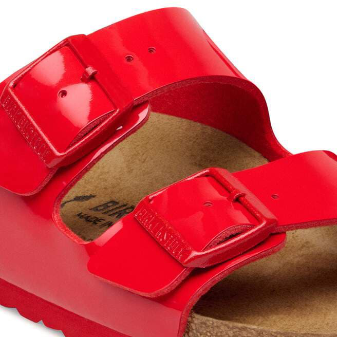 Birkenstock Ciabatta Arizona Birko Flor Patent 1032467 Cherry