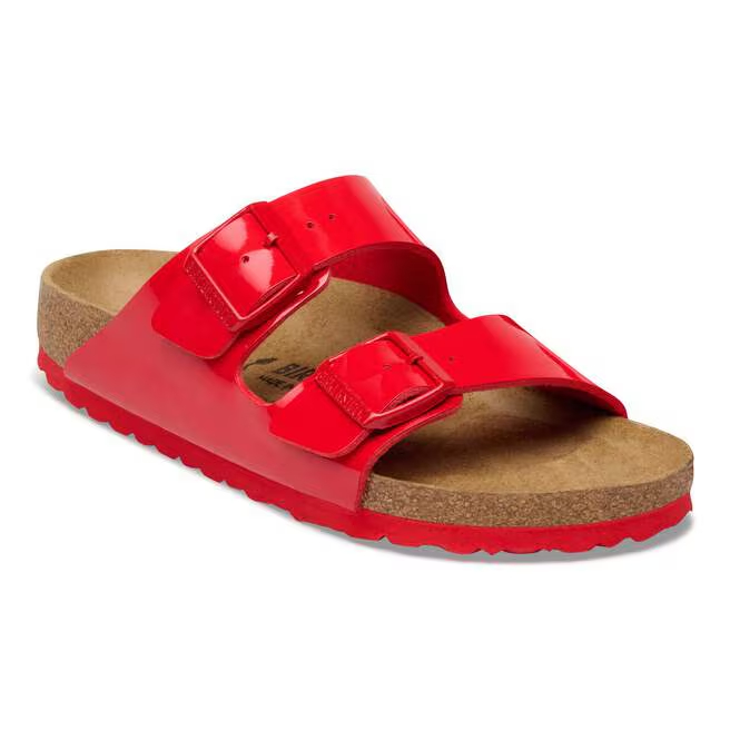 Birkenstock Ciabatta Arizona Birko Flor Patent 1032467 Cherry