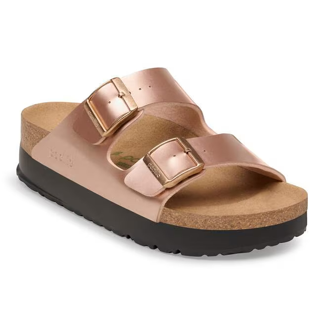 Birkenstock Ciabatta Arizona Veg Platform Birko Flor 1031270 Metallic Copper