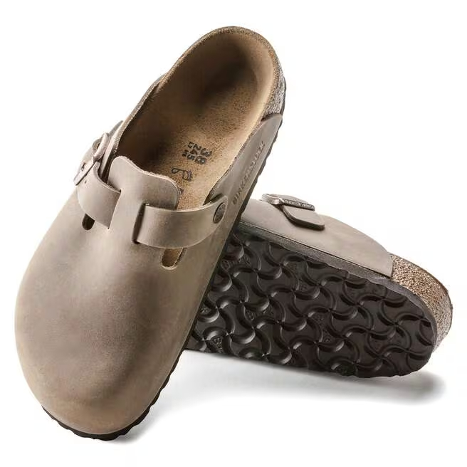 Birkenstock Sabot Boston Waxy Leather 0960813 Tobacco Brown
