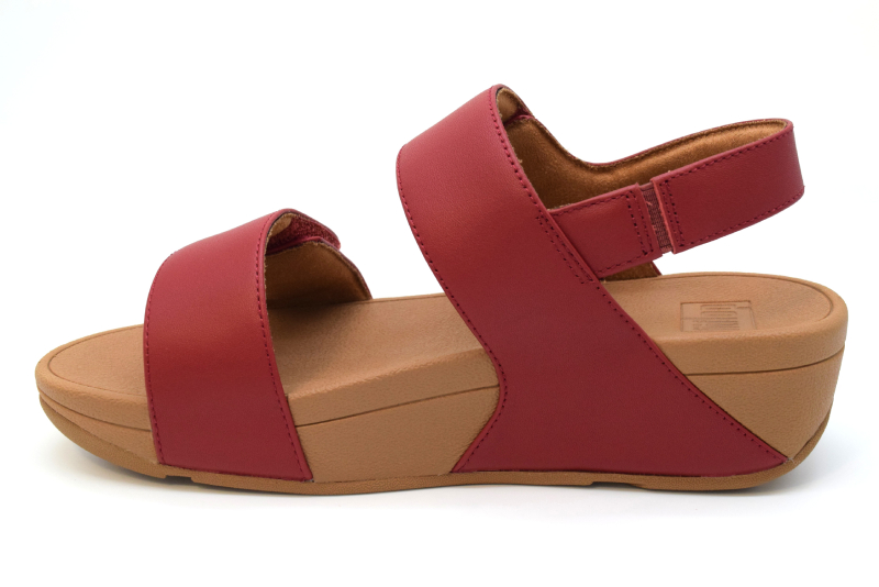 Fitflop Lulu Velcro Adj Sandal Con Regolazioni FV8 Leather Red D47