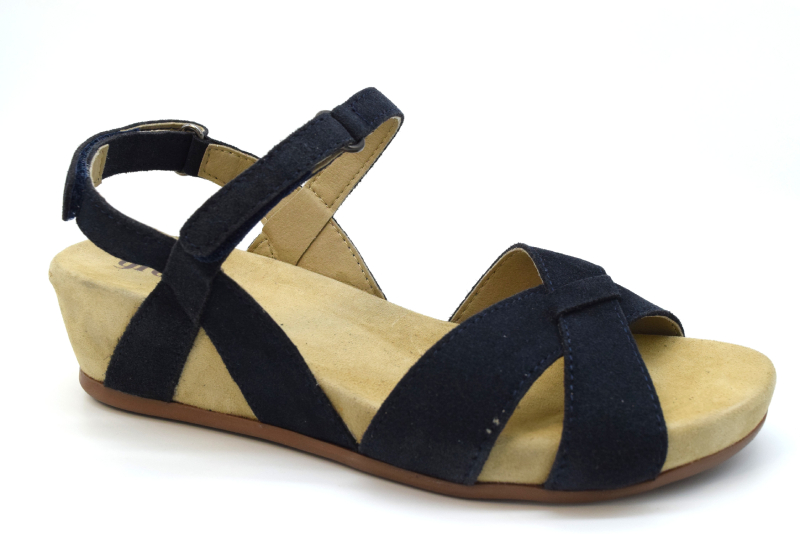 Green Comfort Sandalo citurino collo pianta incrocio viola 012 Marine Blue