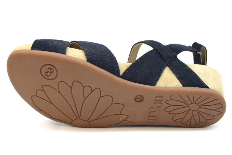 Green Comfort Sandalo citurino collo pianta incrocio viola 012 Marine Blue