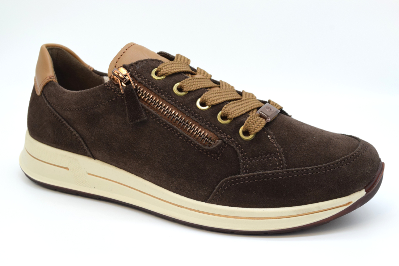 Ara Sneakers stringata + zip linea Osaka 2.0 calz. H 12-54801 68 Moro Scotch