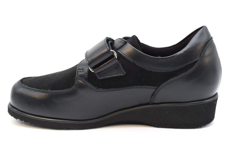 Tomasi Scarpa Velcro Con Calzata Ortho 10 TAMARA I Vitello Nero Camoscio Nero